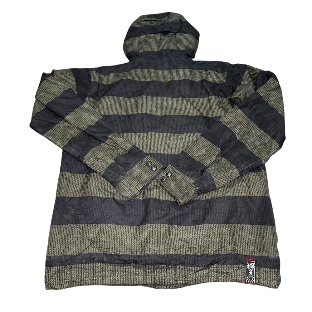 Burton Dryride Jacket Snowboard Ski The White Collection Mens Medium Striped - Picture 11 of 11